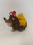 Picture of Dekorative Igel-Figur mit Pilz und Herbstlaub