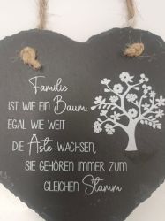Picture of Schieferherz mit inspirierender Baum-Gravur