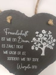 Picture of Schieferherz mit inspirierender Baum-Gravur