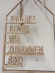 Picture of Deko-Hänger Haus "Zuhause"