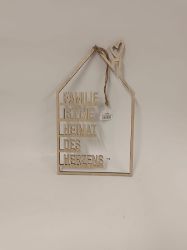 Bild von Deko-Hänger Haus "Familie"