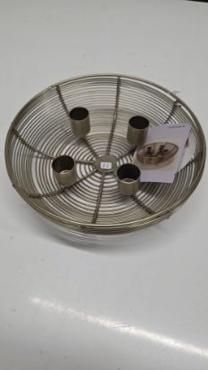 Bild von Adventskranz-Metallschale