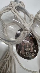 Bild von 2er Set Makramee-Glaskugel-Ornamente